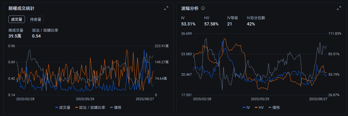 最近Palantir、英特爾的期權,交易得挺活躍…… -5