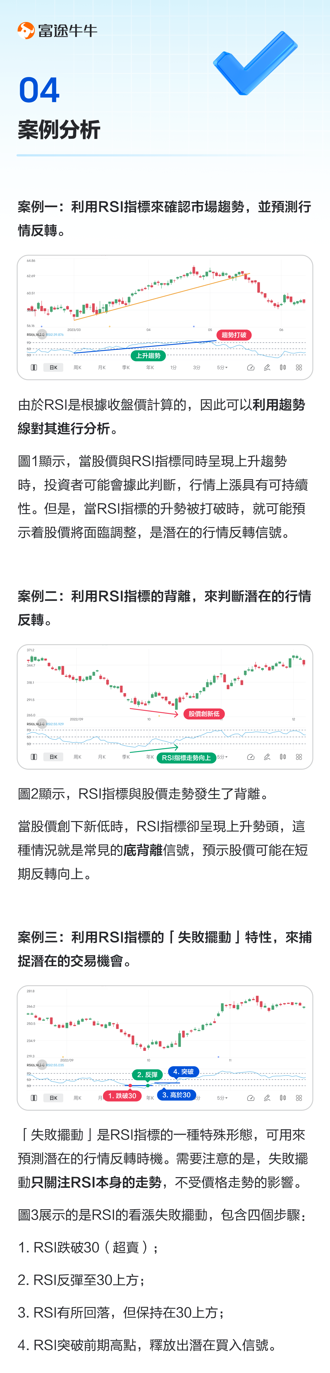 RSI indicators: Evaluate the strength of bulls and bears, predict price reversals. -5