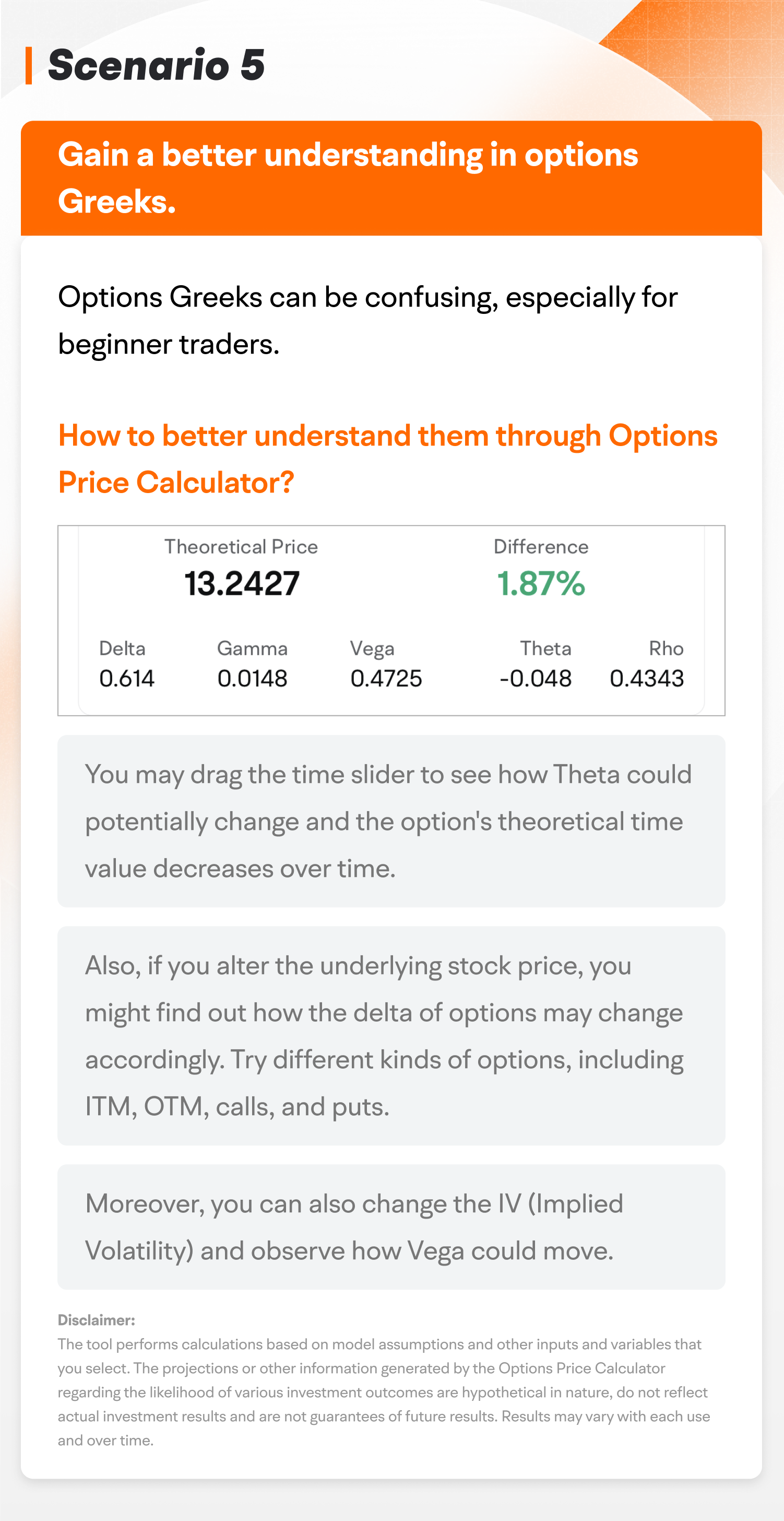 Options Price Calculator: How to calculate the theoretical future price of an option -7