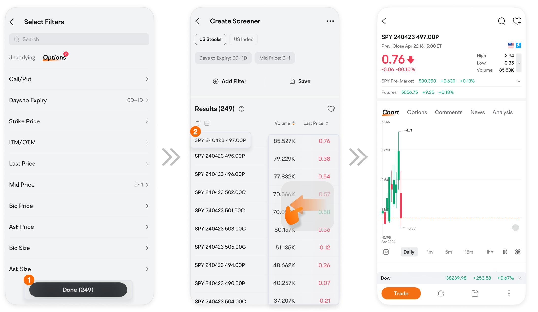 How to use Options Screener? -5