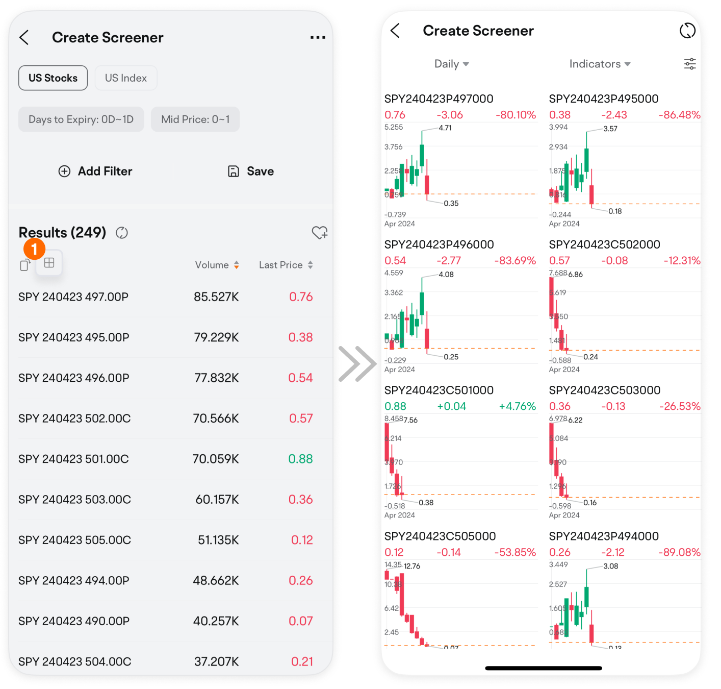 How to use Options Screener? -6
