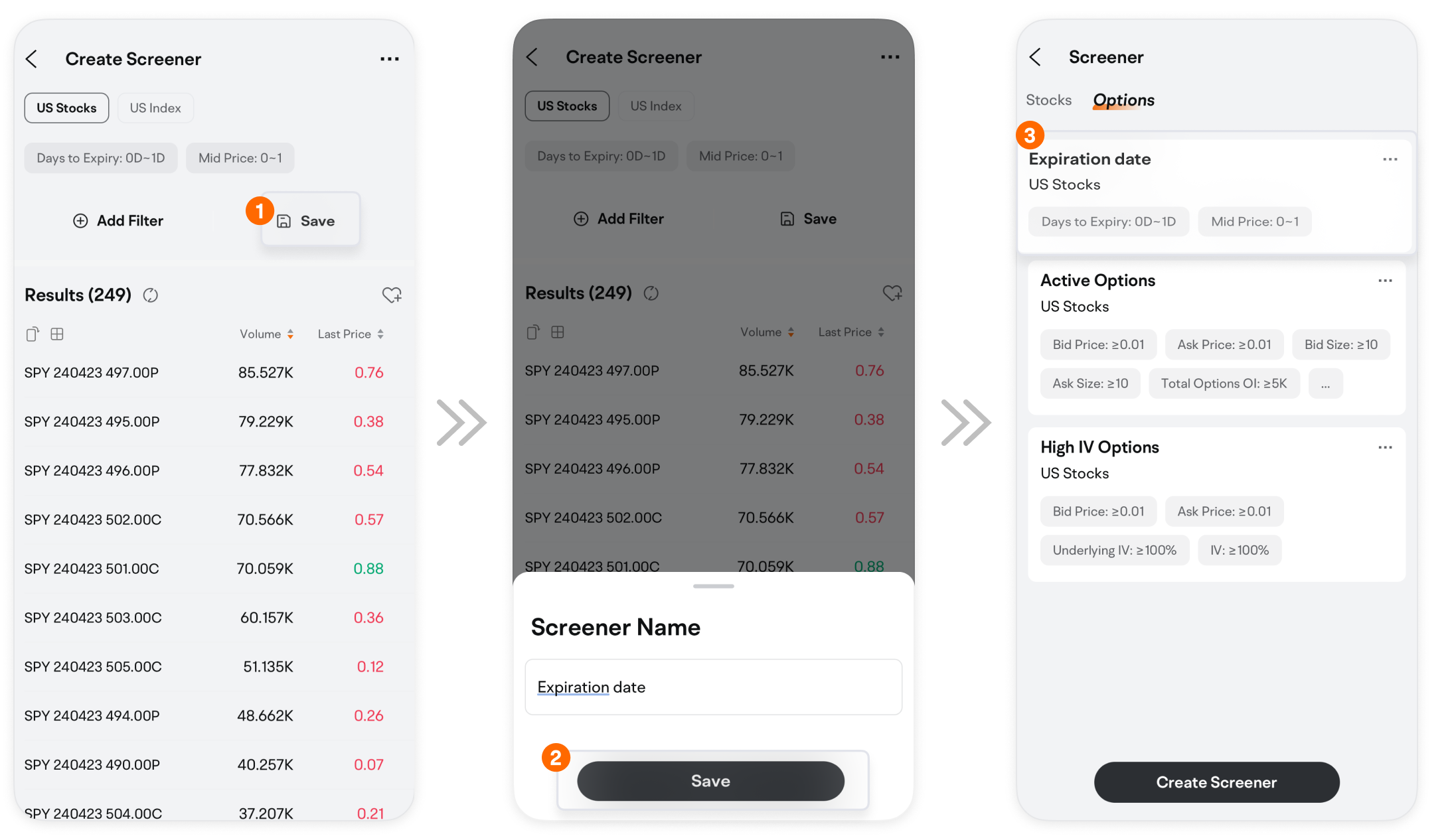 How to use Options Screener? -8