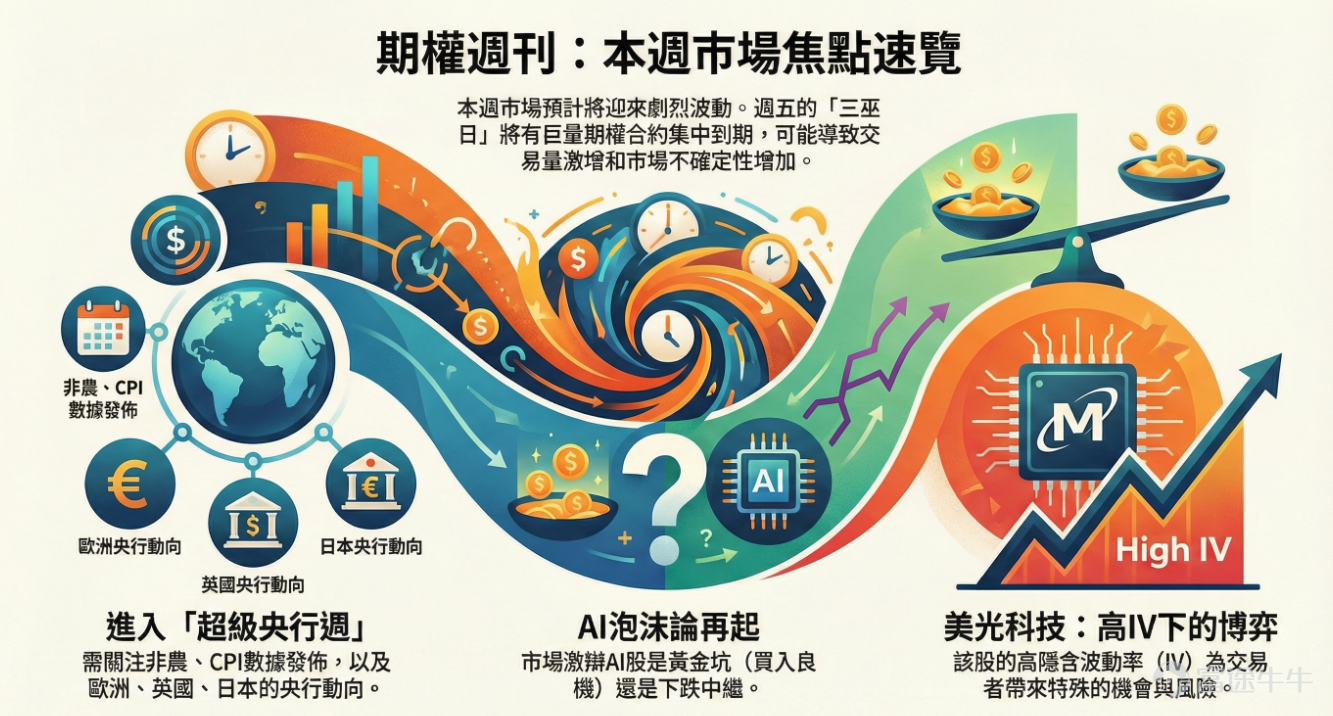 1215 | 迎接「超級央行周」！AI泡沫論再起，關注美光財報