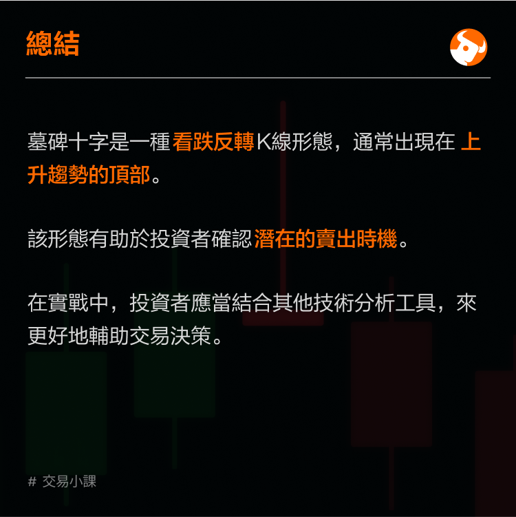 Top reversal pattern: Gravestone Cross -6